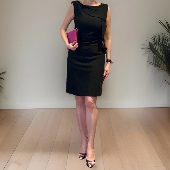 RW&CO. Dresses & Skirts - RW&Co Black Sleeveless Ruffle Dress, Size 0